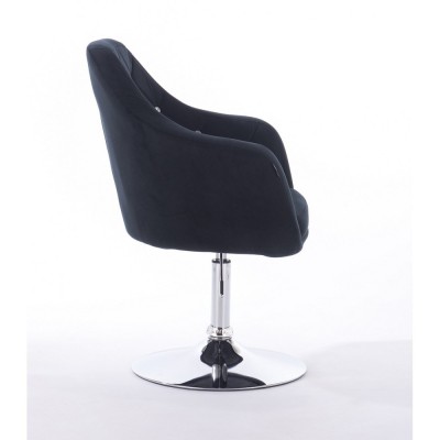 BLERM CRISTAL - Krzesło kosmetyczne czarne WYBÓR PODSTAW -Krzesła kosmetyczne- 