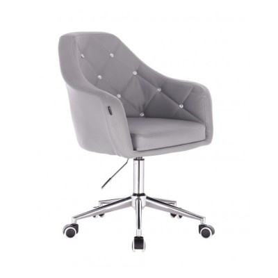 Blink HR - krzesło kosmetyczne szare na kółkach
