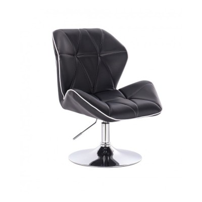 CRONO - Krzesło kosmetyczne czarne dysk -Krzesła kosmetyczne- 