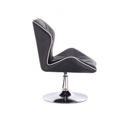 CRONO - Krzesło kosmetyczne czarne dysk -Krzesła kosmetyczne- 