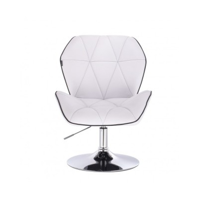CRONO - Krzesło kosmetyczne białe dysk -Krzesła kosmetyczne- 