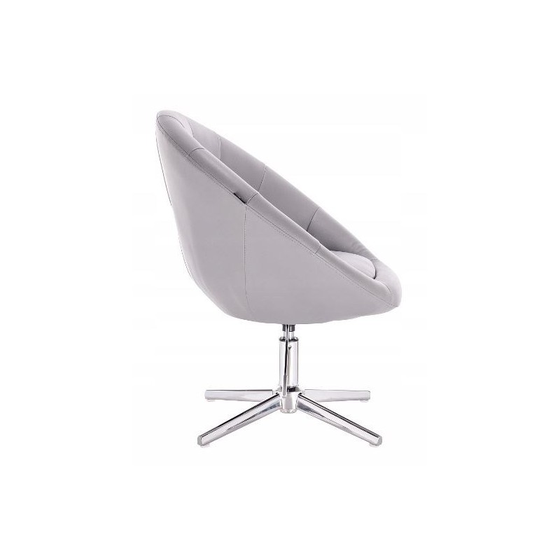 BOL CRISTAL  - Krzesło kosmetyczne szare na krzyżaku -Krzesła kosmetyczne- 