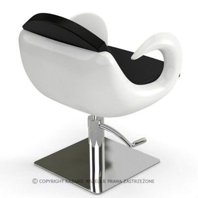 FIORE - Fotel fryzjerski  czarno-biały -Fotele fryzjerskie- 
