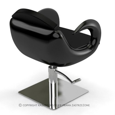 FIORE - Fotel fryzjerski  czarny -Fotele fryzjerskie- 
