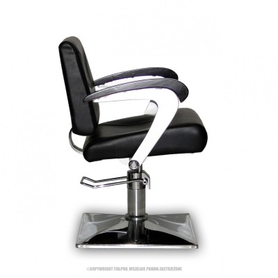 Fotel fryzjerski Kubik czarny -Fotele fryzjerskie- 