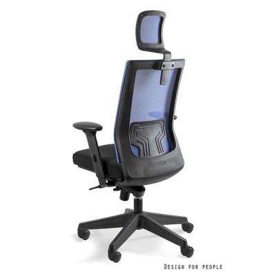 Nez - krzesło biurowe - niebieskie -Krzesła- 