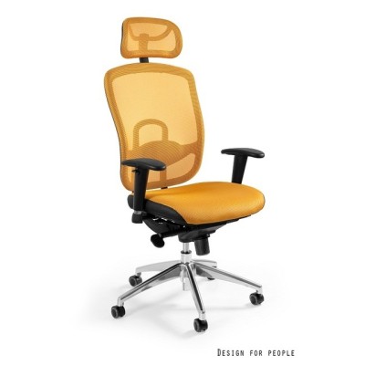 Vip - krzesło biurowe - żółte -Krzesła- 