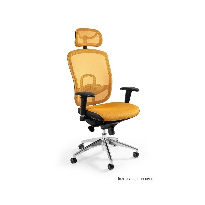 Vip - krzesło biurowe - żółte