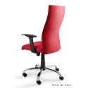 Black on Black - krzesło biurowe - czerwone