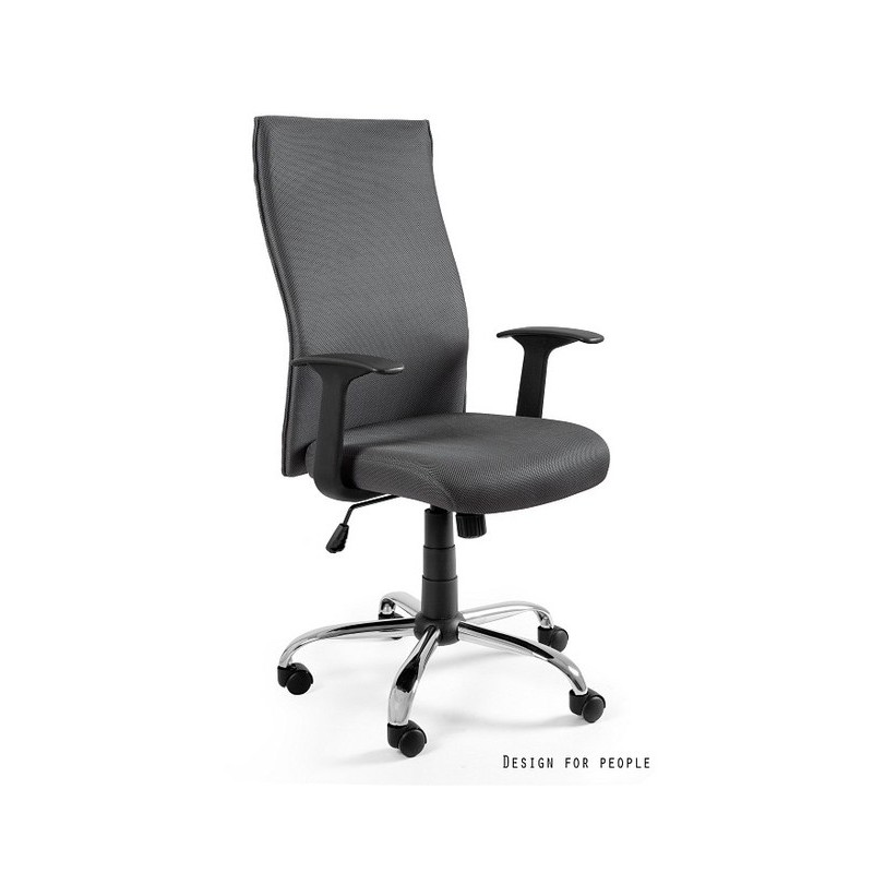 Black on Black - krzesło biurowe - szare