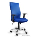 Black on Black - krzesło biurowe - niebieskie