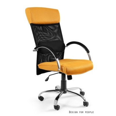 Overcross - krzesło biurowe - żółte -Krzesła- 