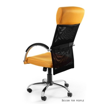 Overcross - krzesło biurowe - żółte -Krzesła- 