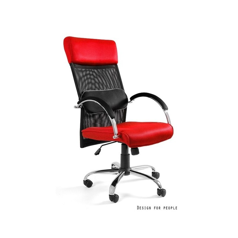 Overcross - krzesło biurowe - czerwone