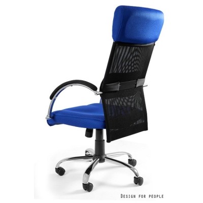 Overcross - krzesło biurowe - niebieskie -Krzesła- 