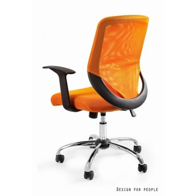 Mobi - krzesło biurowe - pomarańczowe -Krzesła- 