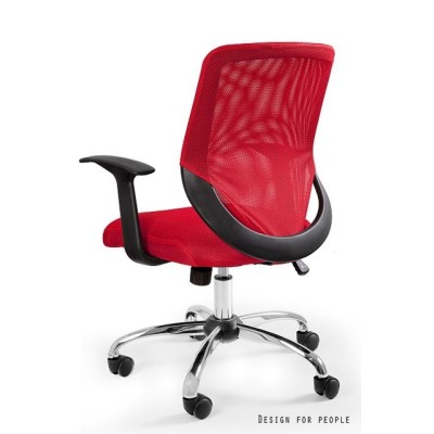 Mobi - krzesło biurowe - czerwone -Krzesła- 