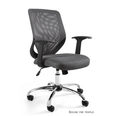 Mobi - krzesło biurowe - szare -Krzesła- 