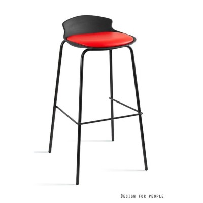 Duke - czarny/czerwony - hoker -Krzesła- 