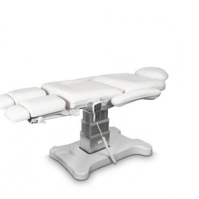 Elektryczny fotel podologiczny biały - UNICO -Fotele do podologii- 