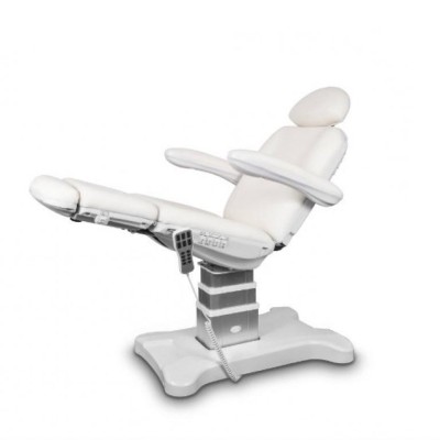 Elektryczny fotel podologiczny biały - UNICO -Fotele do podologii- 