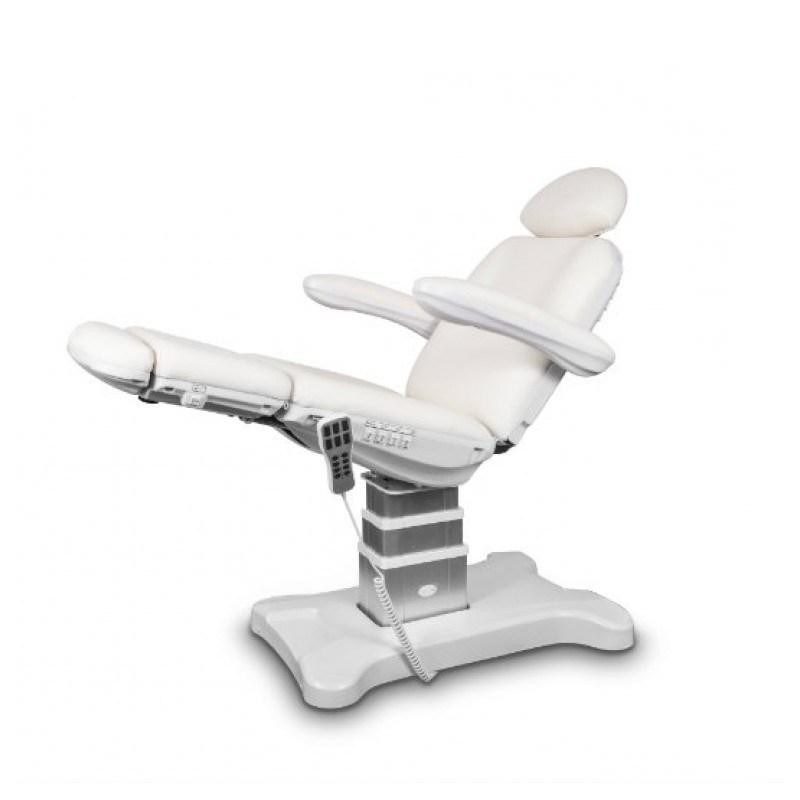 Elektryczny fotel podologiczny biały - UNICO -Fotele do podologii- 