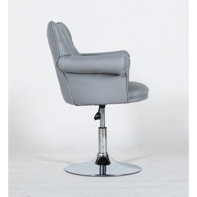LORA CRISTAL  - Krzesło kosmetyczne szary -Krzesła kosmetyczne- 
