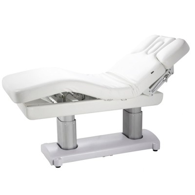 Herms - Biała leżanka zabiegowa sterowana elektrycznie -Łóżka SPA- 