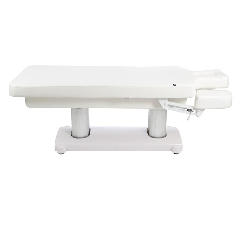 Herms - Biała leżanka zabiegowa sterowana elektrycznie -Łóżka SPA- 