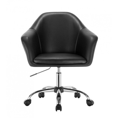 Blink Zet - Fotel fryzjerski czarny z kólkami -Fotele fryzjerskie- 