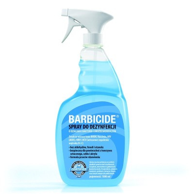 BARBICIDE Spray do dezynfekcji wszystkich powierzchni 1000ml bez...