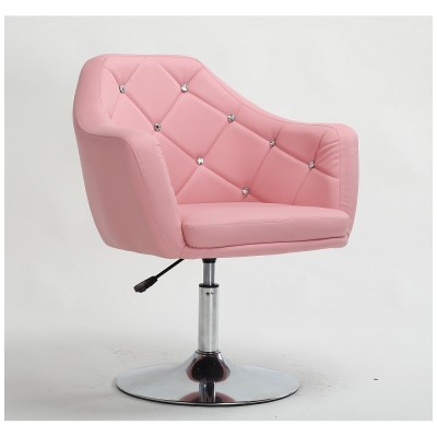 Blink - Fotel fryzjerski różowy WYBÓR PODSTAW -Fotele fryzjerskie- 