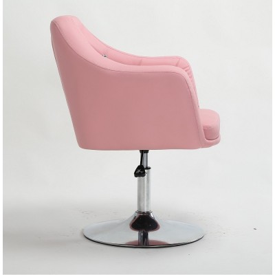 Blink - Fotel fryzjerski różowy WYBÓR PODSTAW -Fotele fryzjerskie- 