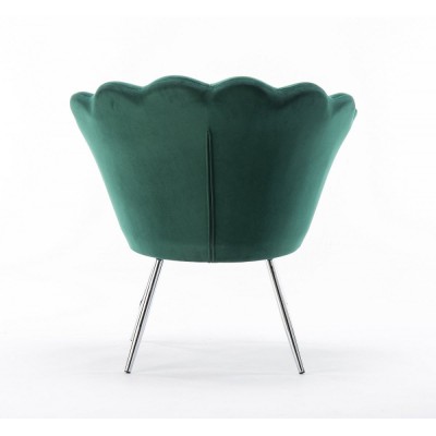 Fotel butelkowa zieleń ARIA muszelka -Krzesła kosmetyczne- 