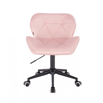 Krzesło kosmetyczne PETYR pudrowy róż -Taborety kosmetyczne i hokery- 