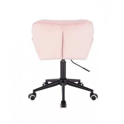 Krzesło kosmetyczne PETYR pudrowy róż -Taborety kosmetyczne i hokery- 
