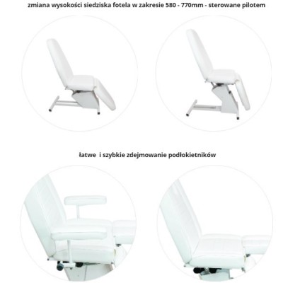 Fotel elektroniczny BIOMAK FE101 kosmetyczny do pedicure -Fotele kosmetyczne elektryczne- 
