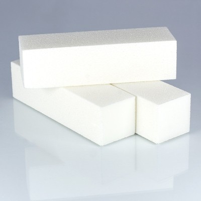 Blok polerski biały - kostka blok szlifujący do paznokci -Pilniki  i bloki - 