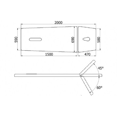 Stół rehabilitacyjny NSR 2 profesjonalne łóżko do masażu -Łóżka do masażu- 