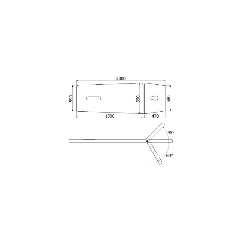 Stół rehabilitacyjny NSR 2 profesjonalne łóżko do masażu -Łóżka do masażu- 
