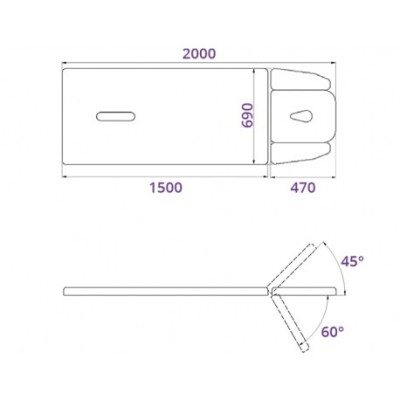 Stół rehabilitacyjny EVO 2 E - elektryczna regulacja wysokości -Łóżka do masażu- 