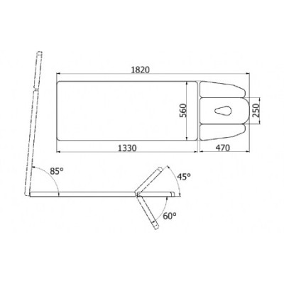 Stół rehabilitacyjny NSR P E COMFORT chiropraktyka i rehabilitacja -Łóżka do masażu- 