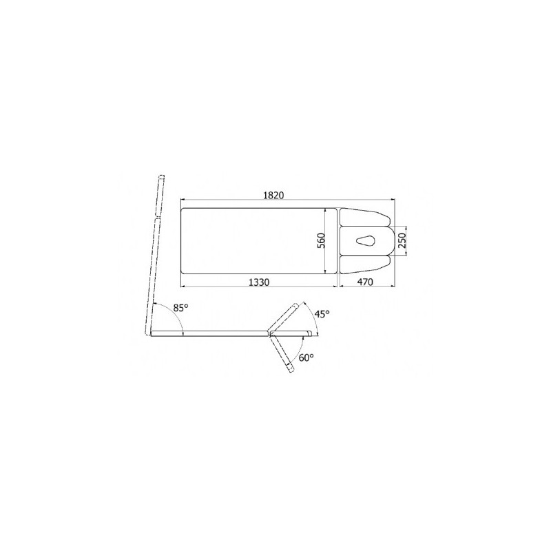 Stół rehabilitacyjny NSR P E COMFORT chiropraktyka i rehabilitacja -Łóżka do masażu- 