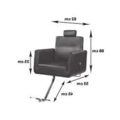 Fotel Fryzjerski Ray regulowany podnóżek i podgłówek  -Meble barberskie - 