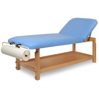 GAIA II - Drewniana leżanka SPA z wygodną półką na akcesoria -Łóżka do masażu- 