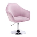 Piękne krzesło kosmetyczne wrzosowe EDUARDO do salonu kosmetycznego