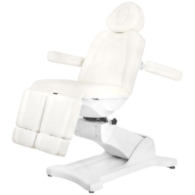 Biały elektryczny fotel do terapii pedicure