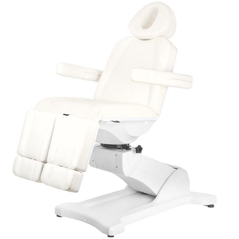 Biały elektryczny fotel do terapii pedicure