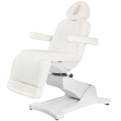 Biały elektryczny fotel do zabiegów kosmetycznych