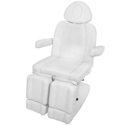 Biały elektryczny fotel do pedicure Zaffiro 708As